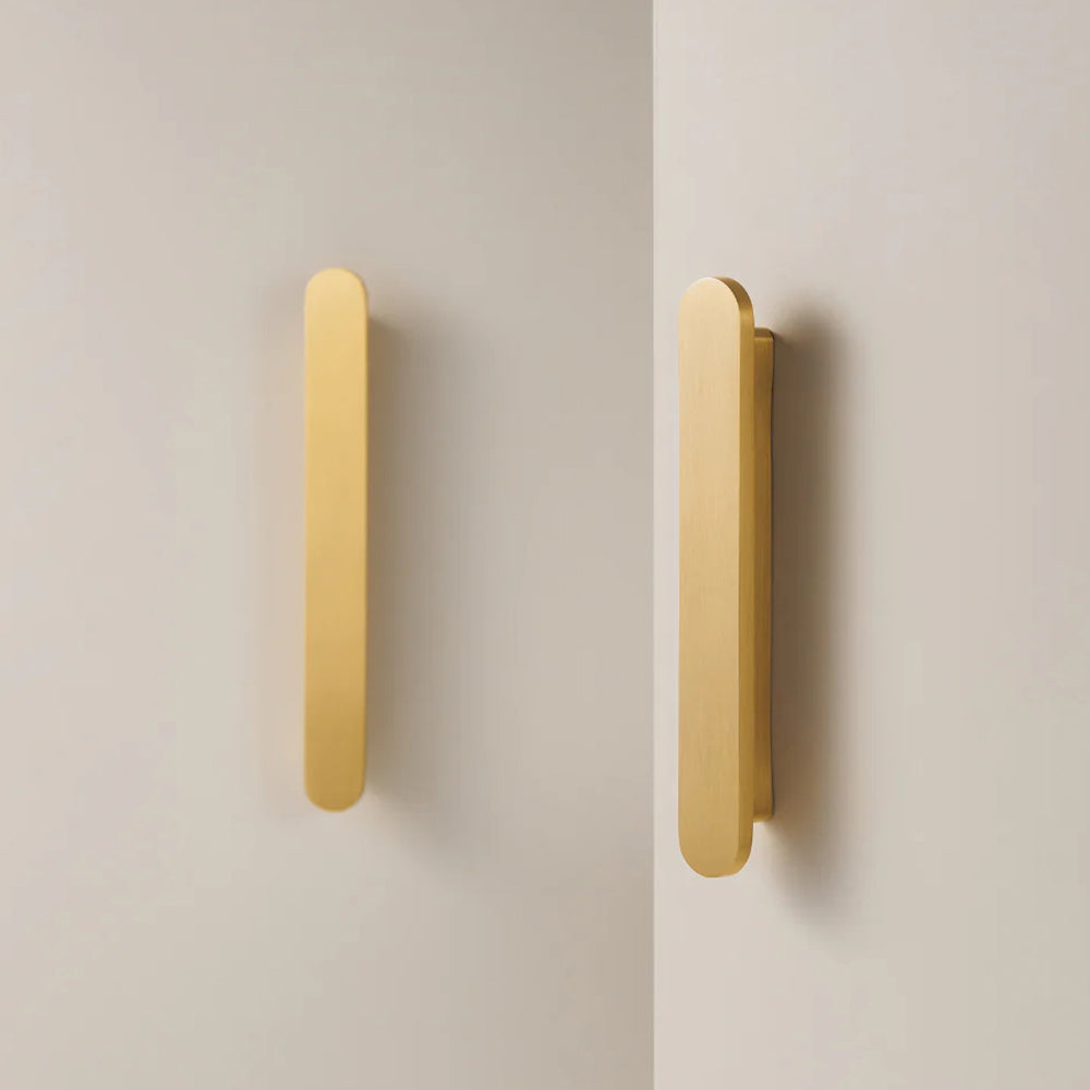 Rounded Edges Solid Brass Kitchen Cabinet Handles