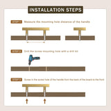 Square Brushed Gold Cabinet Pulls  For Kitchen