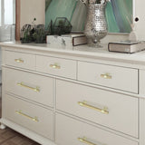 Black Walnut Square Cabinet Handles Beech Wood Drawer Pulls