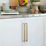 Champagne Bronze Square Cabinet Pulls for Kitchen
