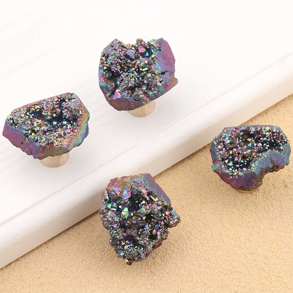 Shining Crystal Single Hole Crystal Wardrobe Knob