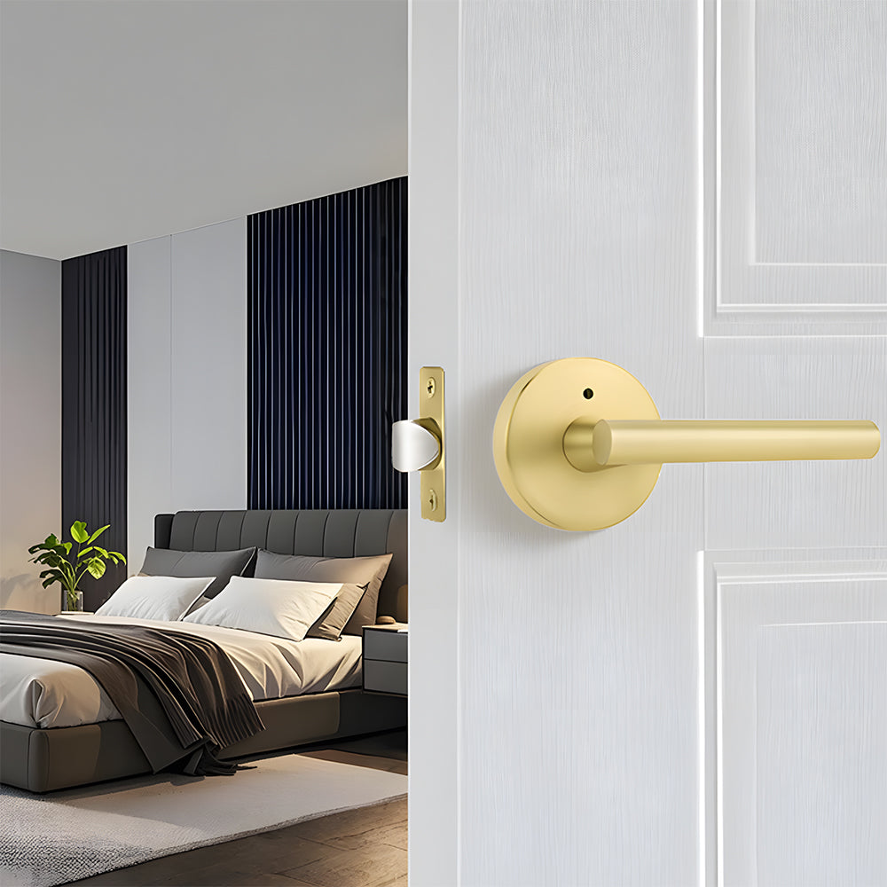 Zinc Alloy Gold Black Door Lever Handles