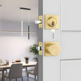 Exterior Enrty Door Knobs Locks Set with Deadbolt