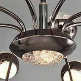 Transparent round chandelier
