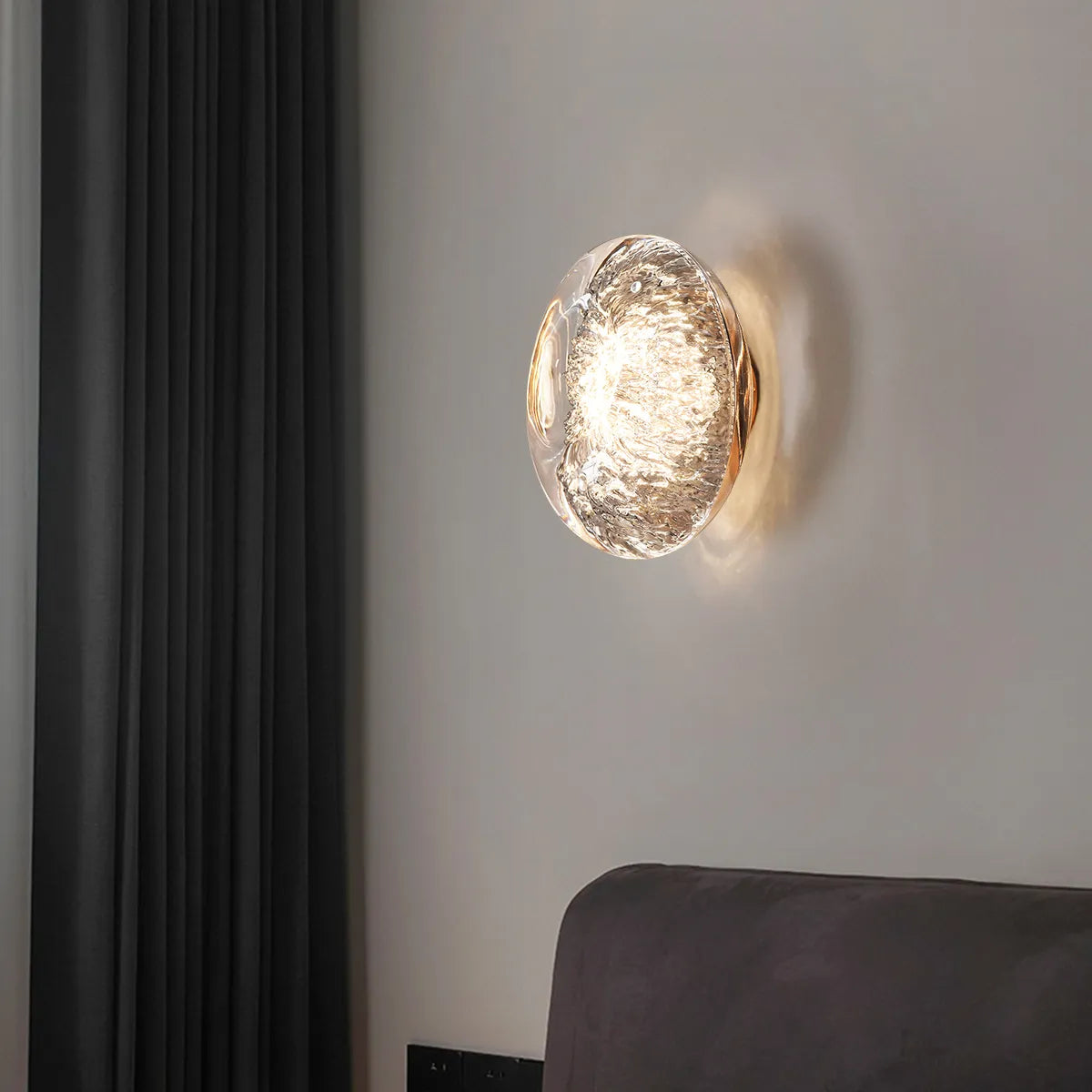 Metal Wall Light with Acrylic Shade