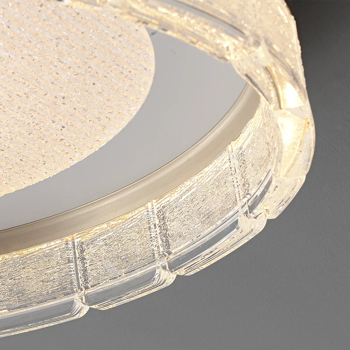 Circular acrylic embedded installation