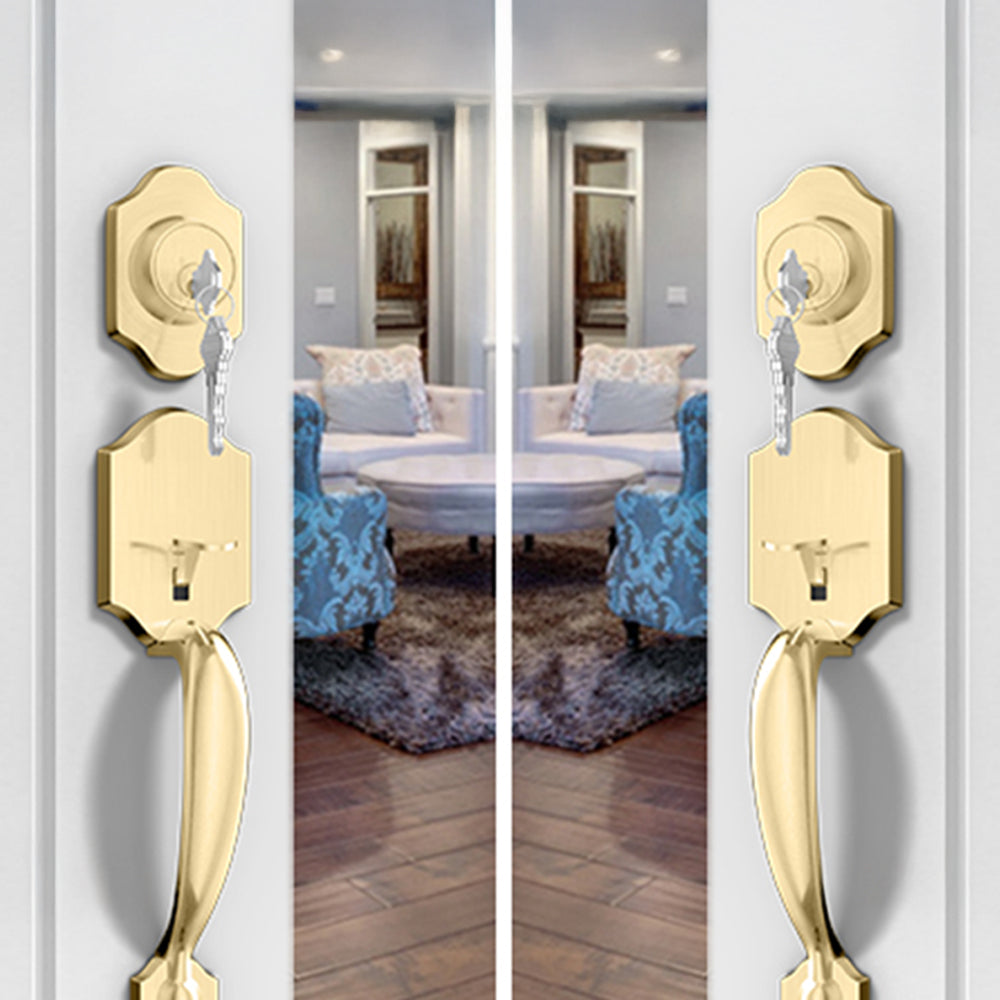 Zinc Alloy Entry Door Lock Front Door Handlesets