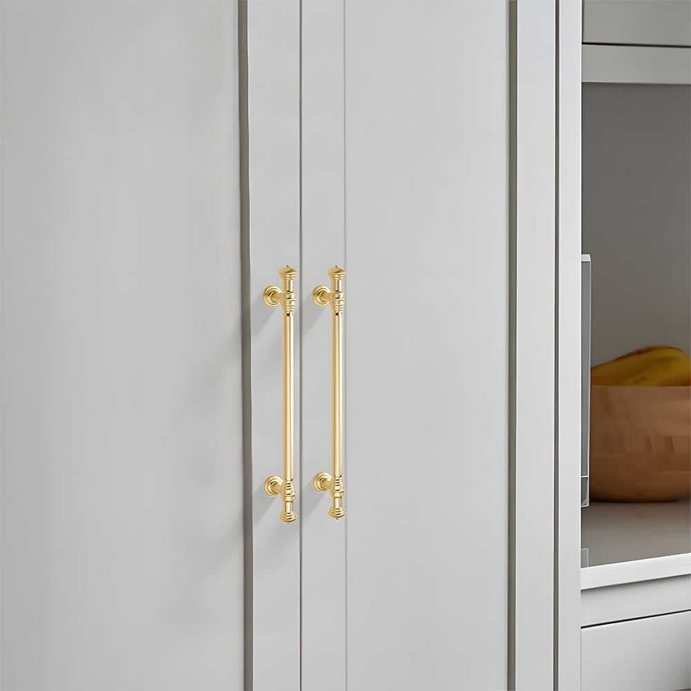 Light Luxury French Gold Wardrobe Door Drawer Cabinet Handles