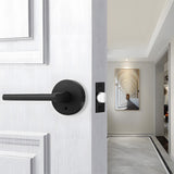 Round Privacy Interior Door Levers Bathroom Bedroom Door Handles