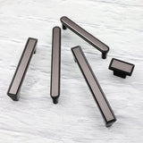 Modern Deco Square Zinc Alloy Kitchen Cabinet Pulls