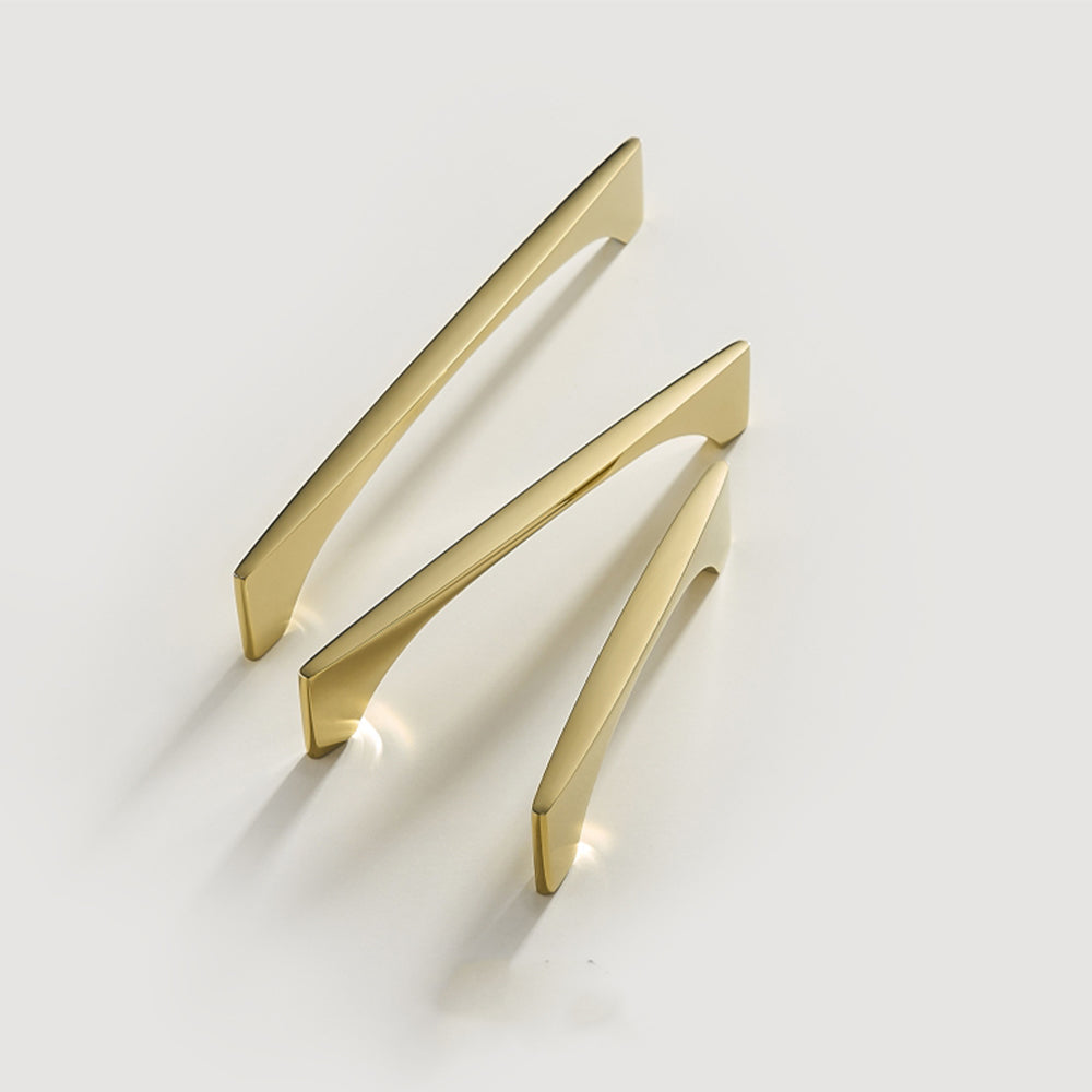Modern Gold Brass Cabinet and Drawer Handles