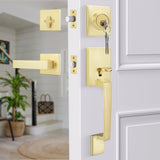Modern Front Door Lock Reversible Entry Door Handlesets