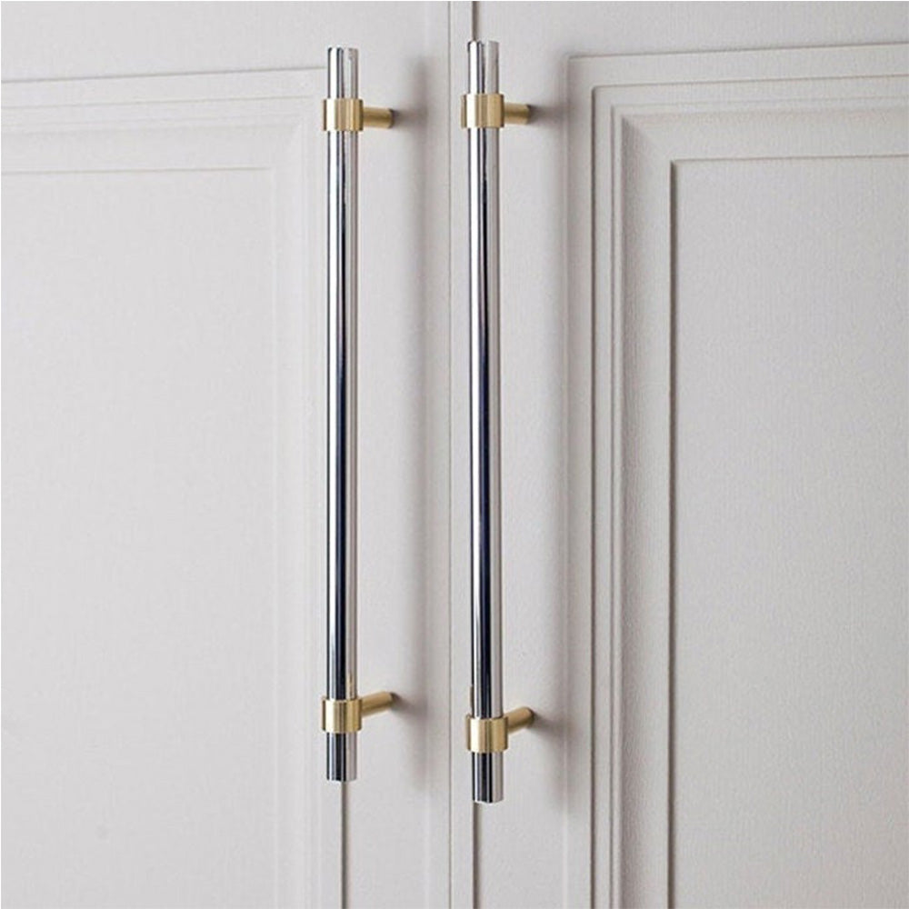 Modern Simple Luxury Silver Stainless Steel Cabinet Handles