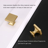 Square Zinc Alloy Kitchen Cabinet Knobs