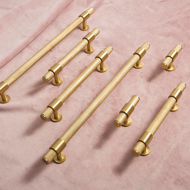 European Nordic Minimalist Knurled Cabinet Pulls