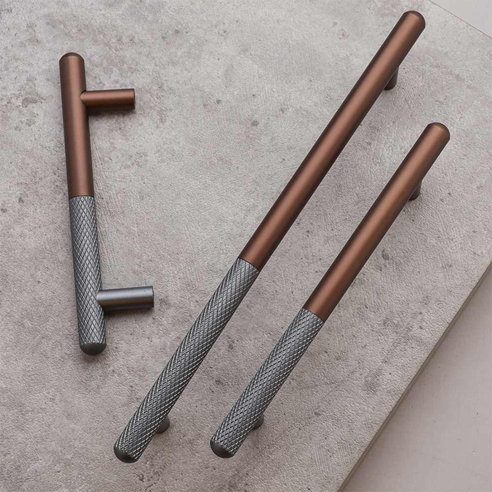 Stylish Patchwork Knurled Wardrobe Handle