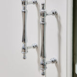 Chrome-Plated Drawer Handle Wardrobe Handle Bright Silver Cabinet Door Handle