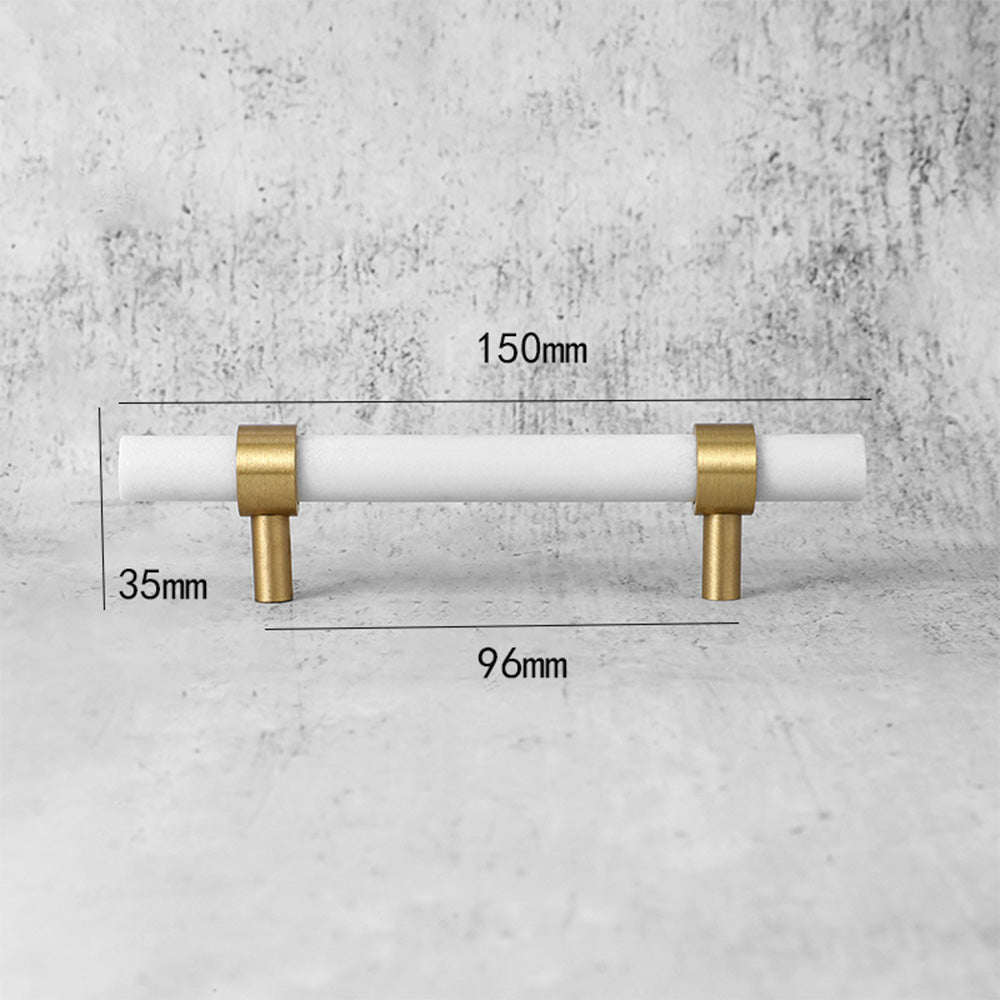 Stylish Marble & Zinc Alloy T-Bar Kitchen Cabinet Handles