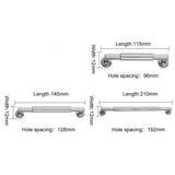 Brushed Satin Nickel Cabinet Pulls Kitchen Dresser Pulls
