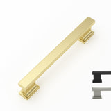 Cabinet Pulls Black & Silver Solid Aluminum Alloy Kitchen Handles