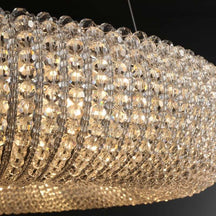 Crystal Halo Round LED Chandelier 41" Halo Lighting Fixture