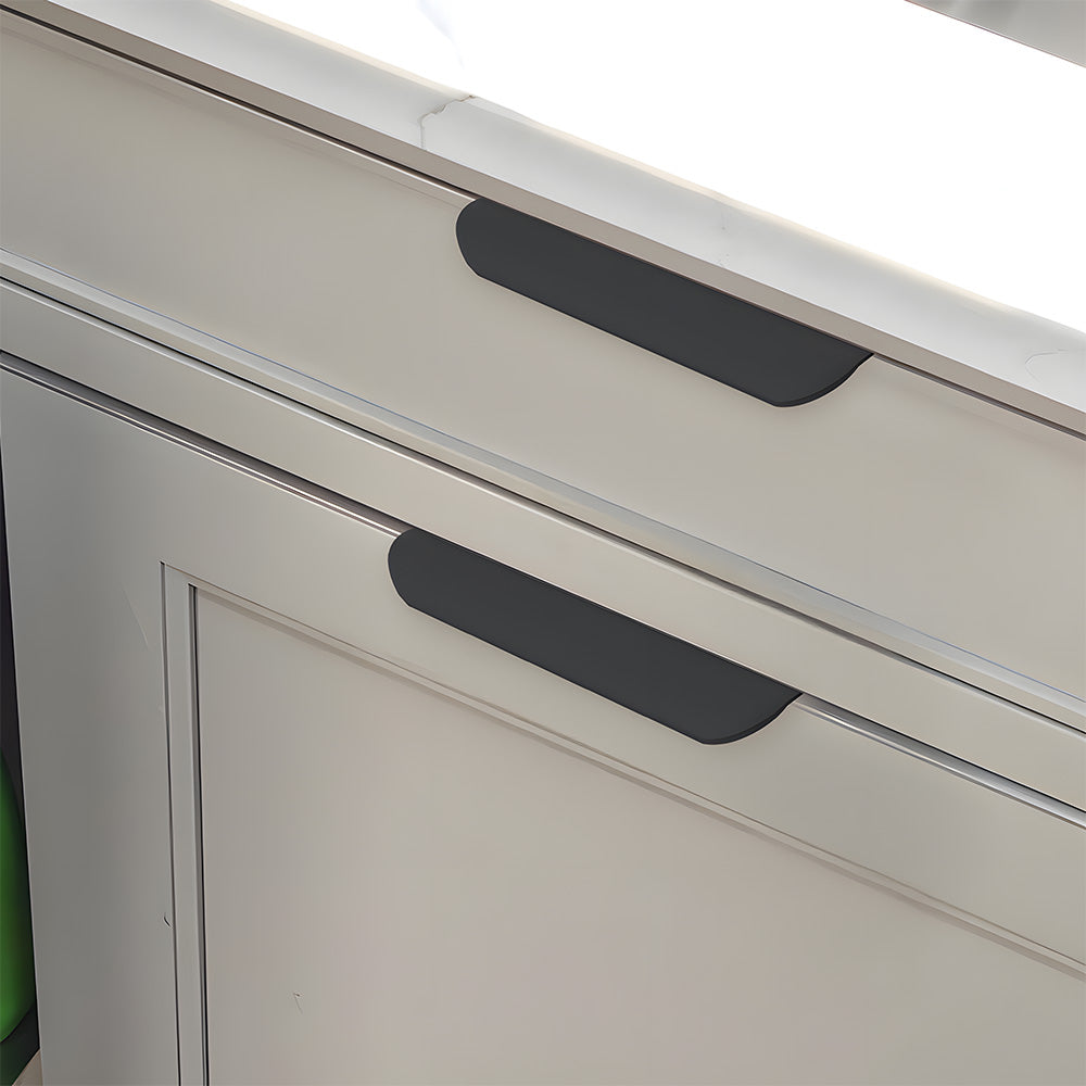 Multicolored Simple Invisible Finger Cabinet Drawer Handle