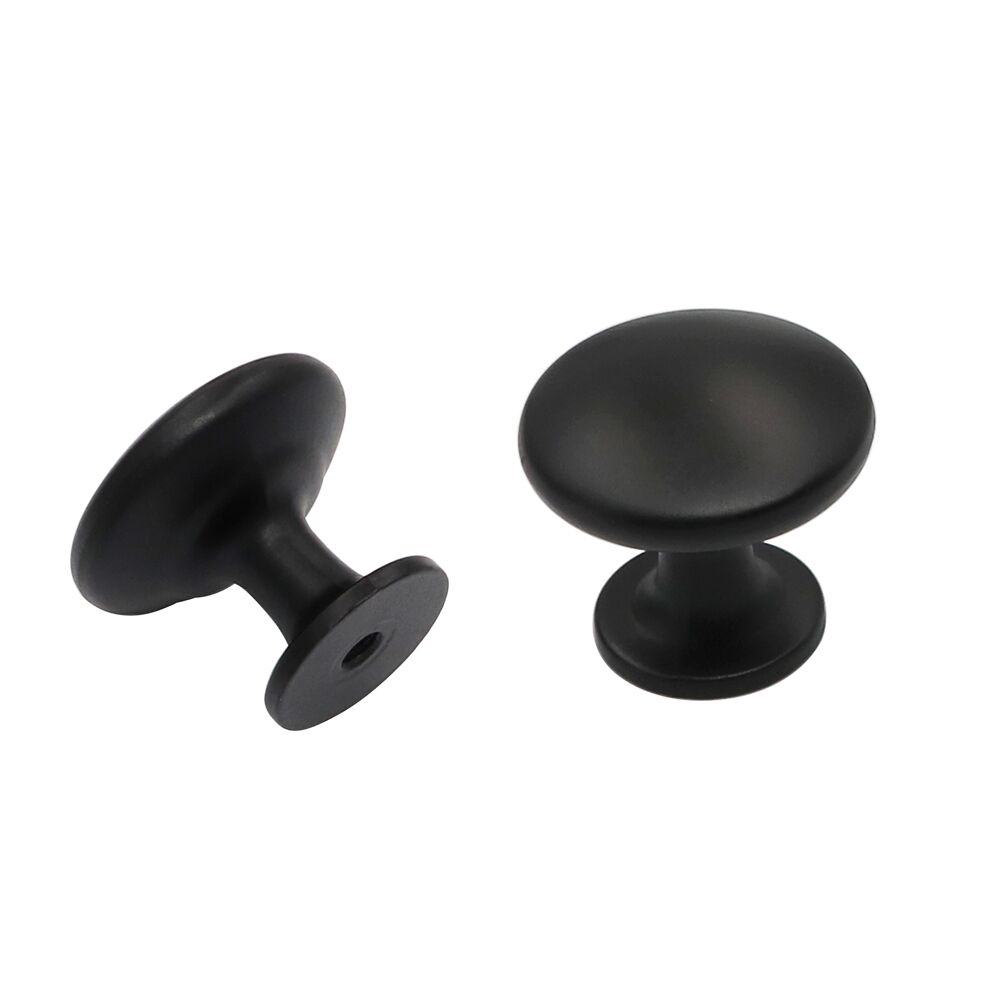 Black Round Cabinet Knobs for Kitchen