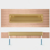 Modern Slotted Recessed Concealed Sliding Door Cabinet Handles