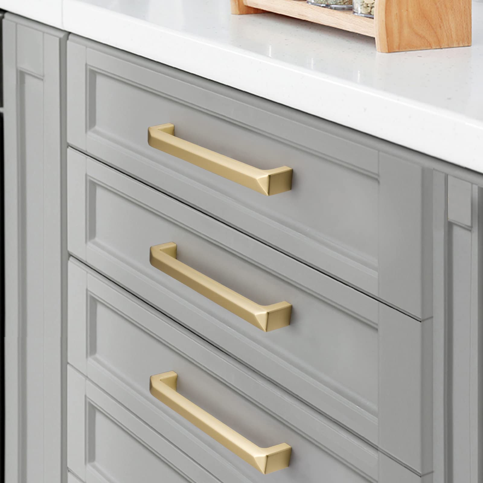 Modern Gold Kitchen Cabinet Handles Brass Cabinet Pulls