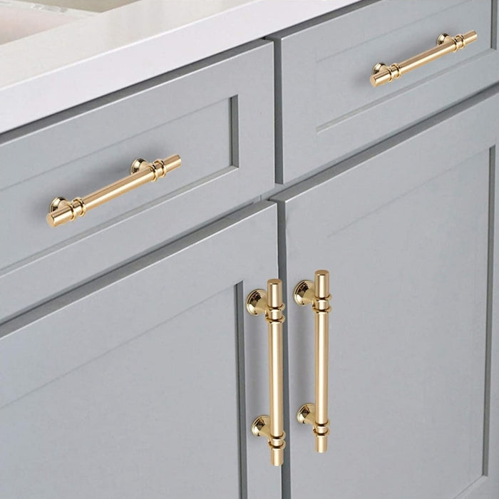 Gold Luxurious Zinc Alloy Europe Style Drawer Pulls