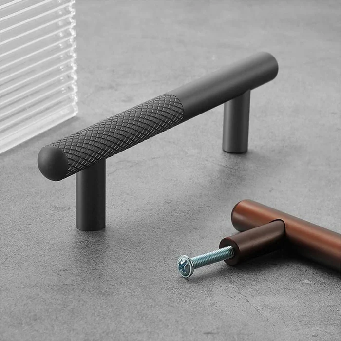 Stylish Patchwork Knurled Wardrobe Handle