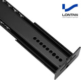 LONTAN Black Heavy Duty Center Mount Drawer Slides – 3/4 Extension