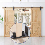 Ball Bearings Design Barn Door Floor Guide Stay Roller Sliding Adjustable Unique Guide Flush with Floor Durable Steel Frame