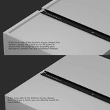 LONTAN Black Heavy Duty Center Mount Drawer Slides – 3/4 Extension