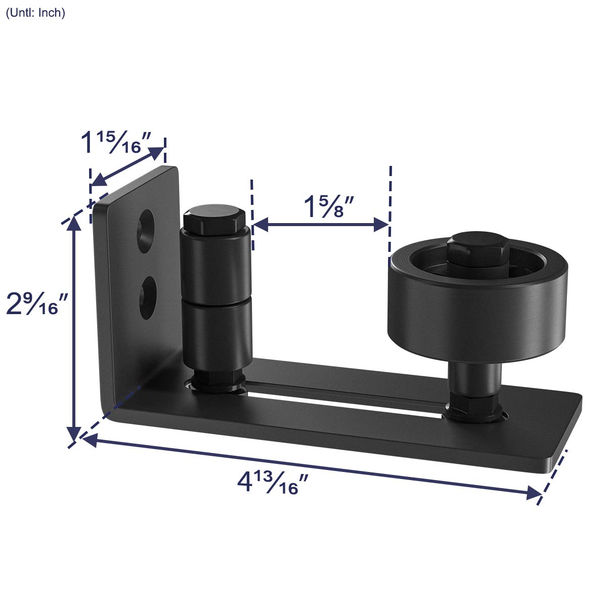 Sliding Barn Door Floor Guide for Bottom Adjustable Roller Flush Design Bottom Flat Barn Door Floor Guide Stay Roller