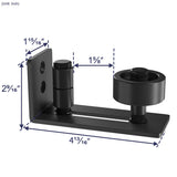 Sliding Barn Door Floor Guide for Bottom Adjustable Roller Flush Design Bottom Flat Barn Door Floor Guide Stay Roller