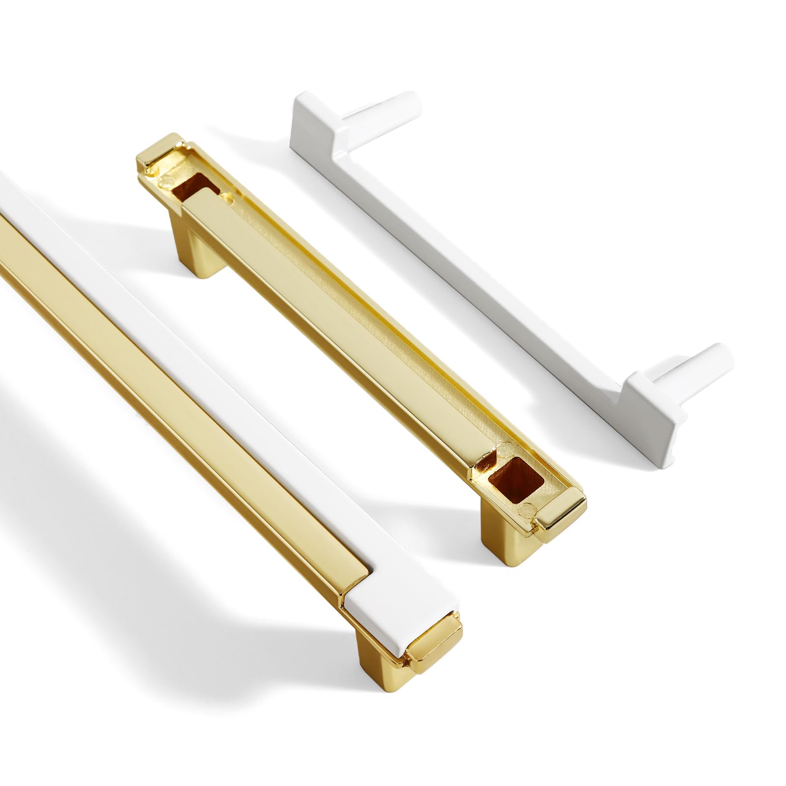 Zinc Alloy Modern Gold Black Chrome Kitchen Handles