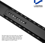 LONTAN Black Heavy Duty Center Mount Drawer Slides – 3/4 Extension