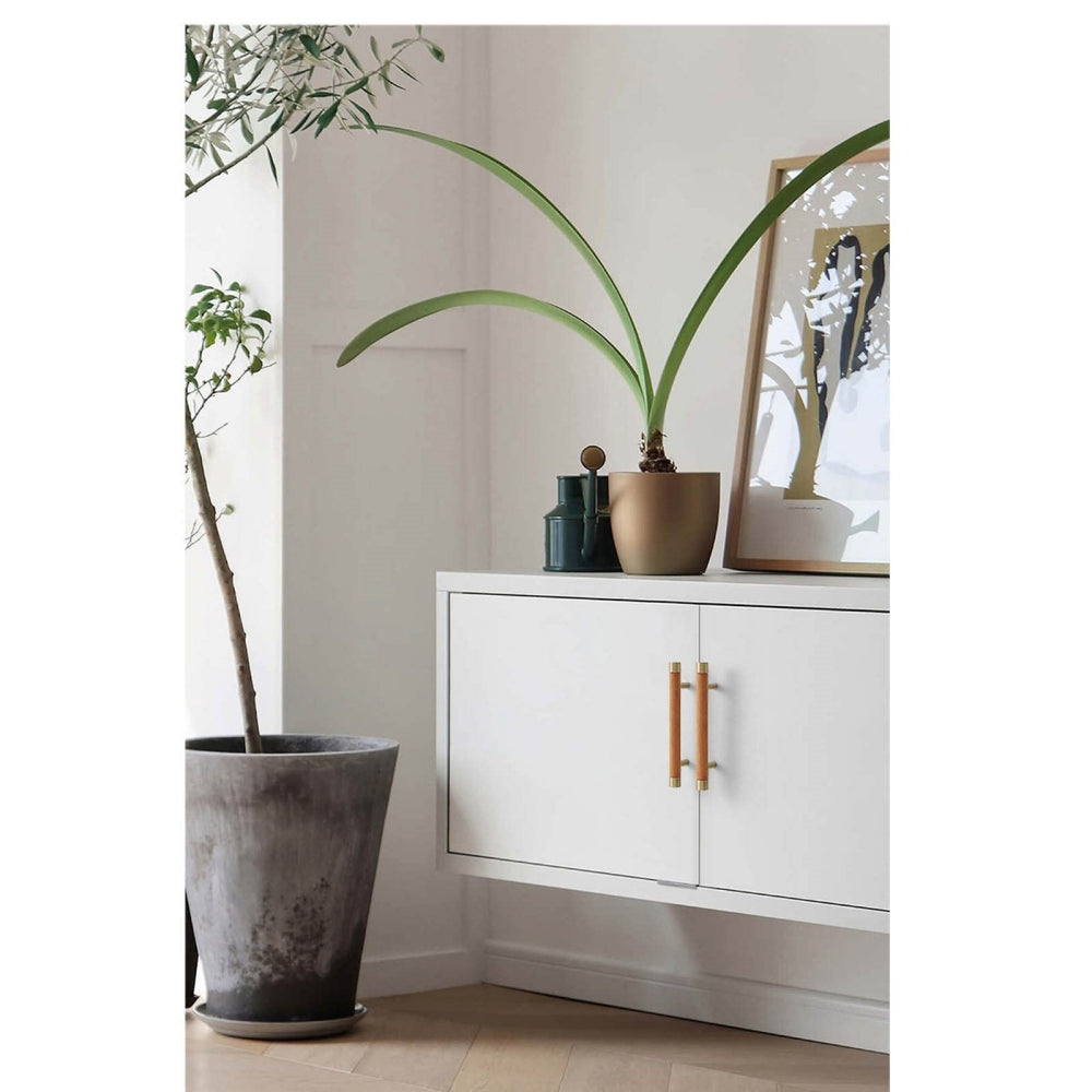 Wooden Brushed Brass Handles for Furniture Cabinet Cupboard Door