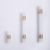 French Crystal Marble Brass Cabinet Drawer Handle