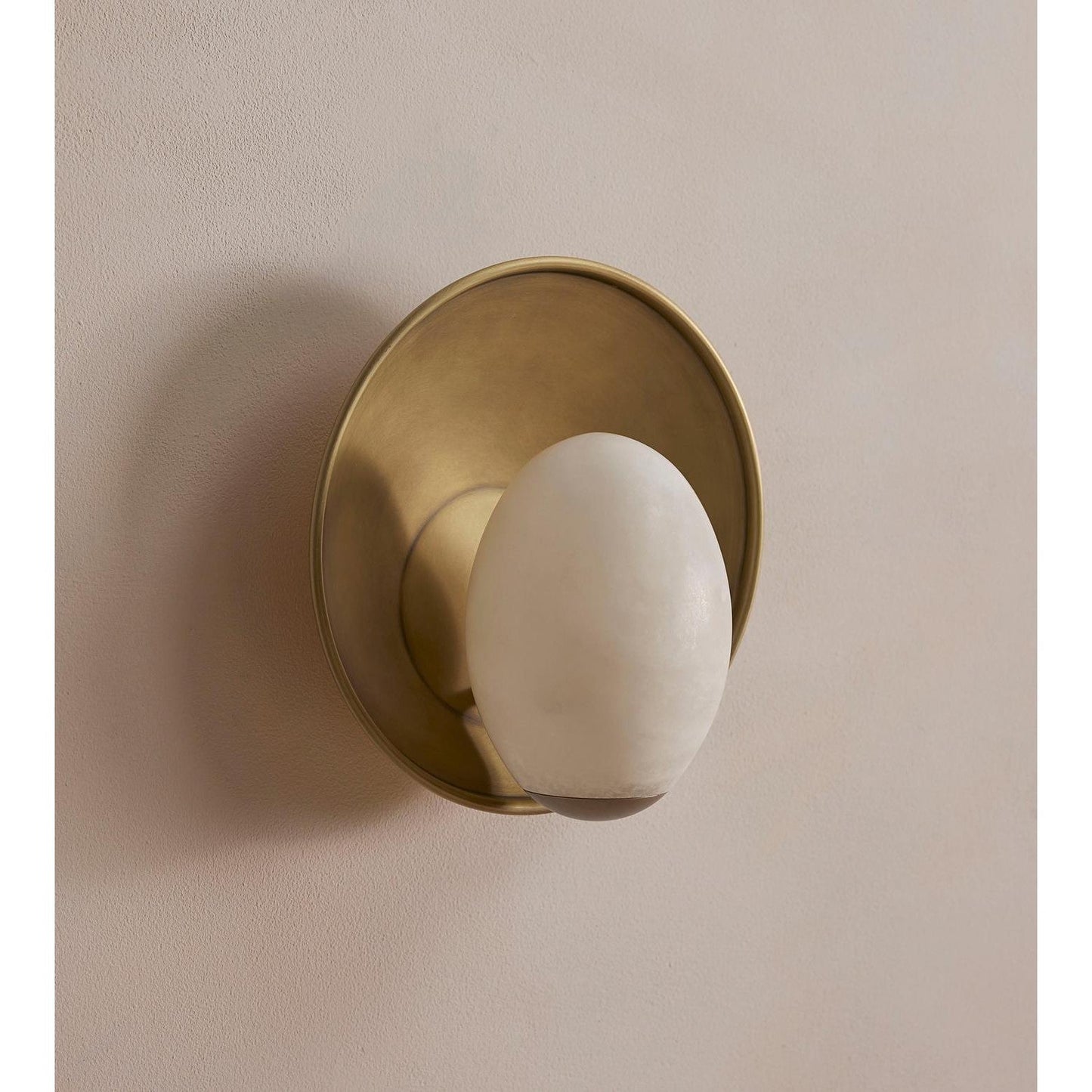 Avena Wall Light Alabaster Globe