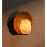 Avena Wall Light Alabaster Globe