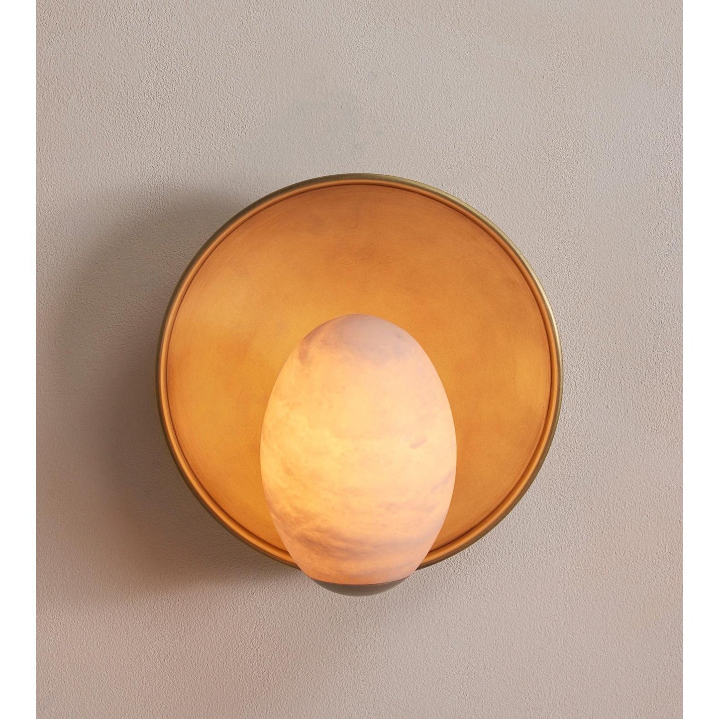 Avena Wall Light Alabaster Globe