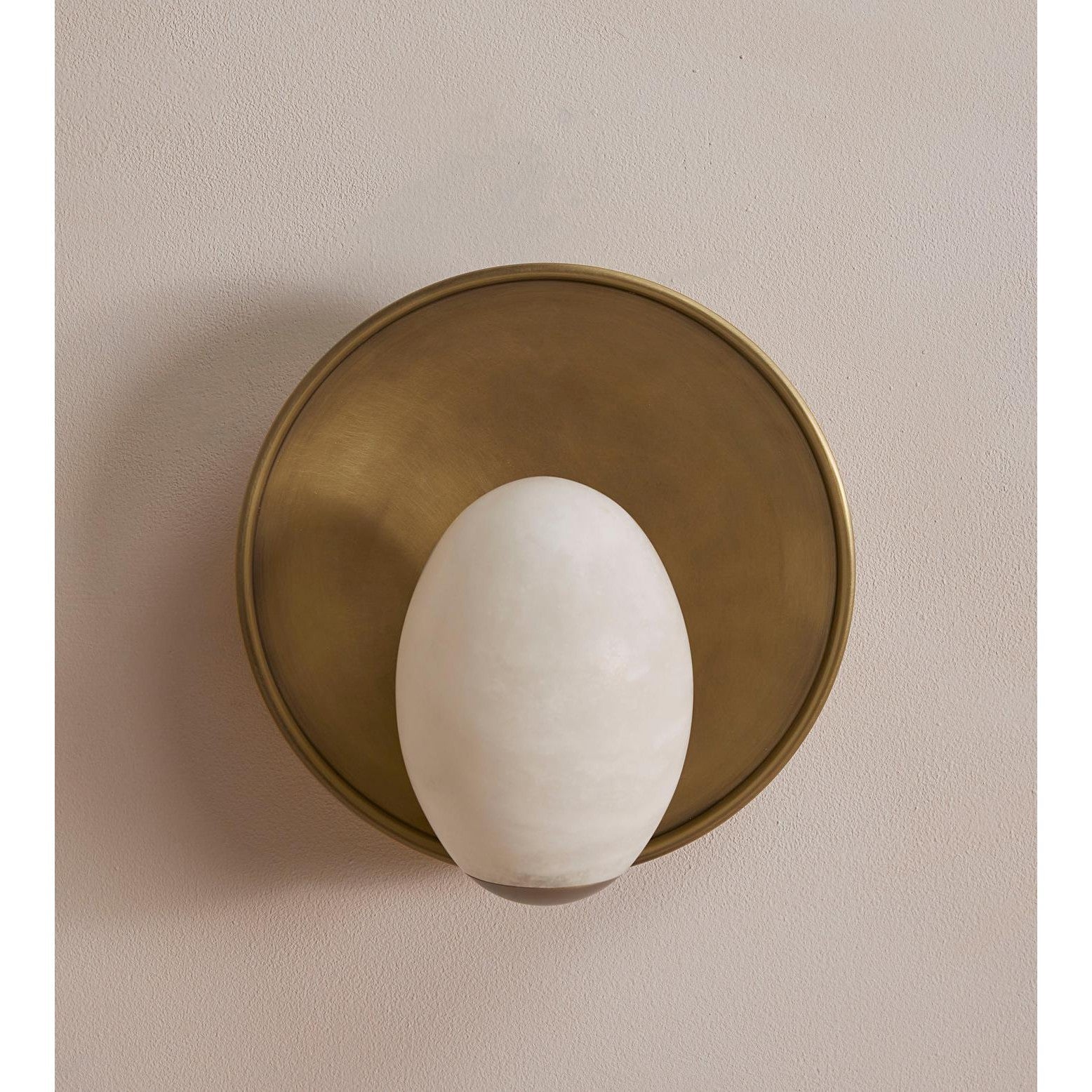 Avena Wall Light Alabaster Globe