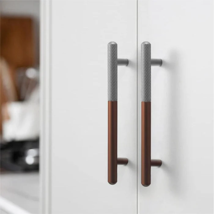 Stylish Patchwork Knurled Wardrobe Handle