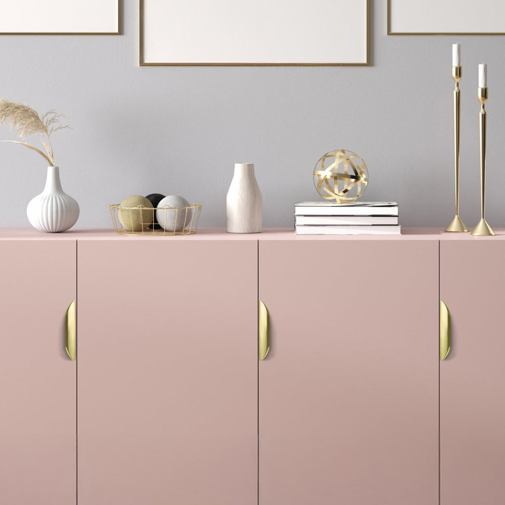 Multicolored Simple Invisible Finger Cabinet Drawer Handle
