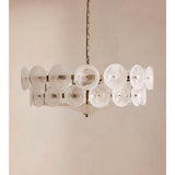 Lorenzo Chandelier, Milky Glass