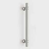 Brushed Nickel & Black Cabinet Pulls Solid Modern Drawer Pulls