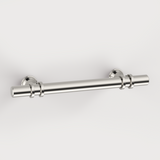 Brushed Nickel & Black Cabinet Pulls Solid Modern Drawer Pulls