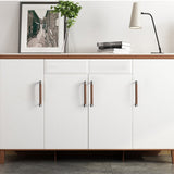 Wood Grain Walnut High-end Cabinet Wardrobe Handle